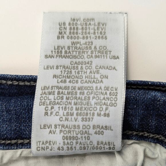 Levi's Women's 515 Bootcut Denim Jeans Studded Back Pocket Dark Wash Size 10 - Picture 14 of 16